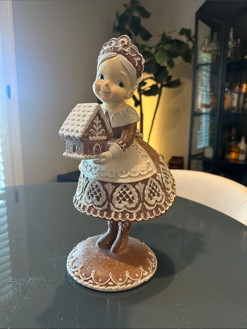 Gingerbread Lace Mrs Claus Baking Figure Christmas Valerie Parr Hill Collectible